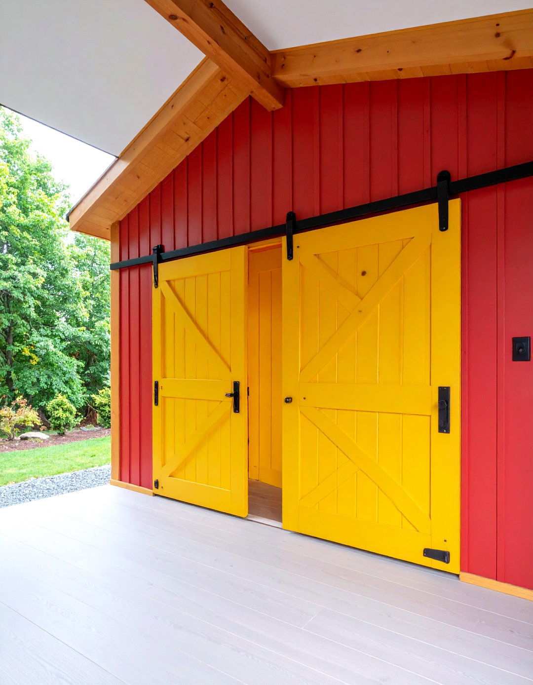 Bi Fold Barn Door for Compact Rooms - 20 Barn Door Ideas