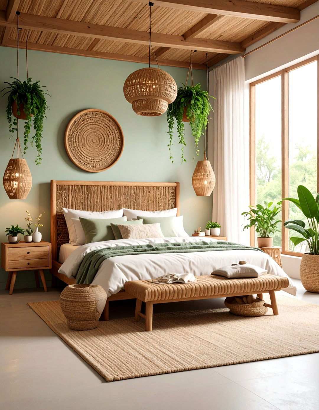 Biophilic Bedroom Design with Natural Elements - 20 Bedroom Design Ideas