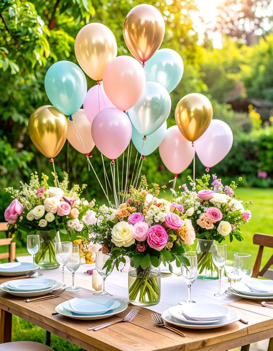 Birthday Decoration Floating Balloon Bouquets - 20 Birthday Decoration Ideas