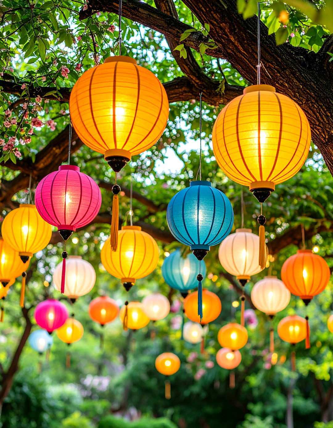 Birthday Party Hanging Lantern Displays - 20 Birthday Decoration Ideas