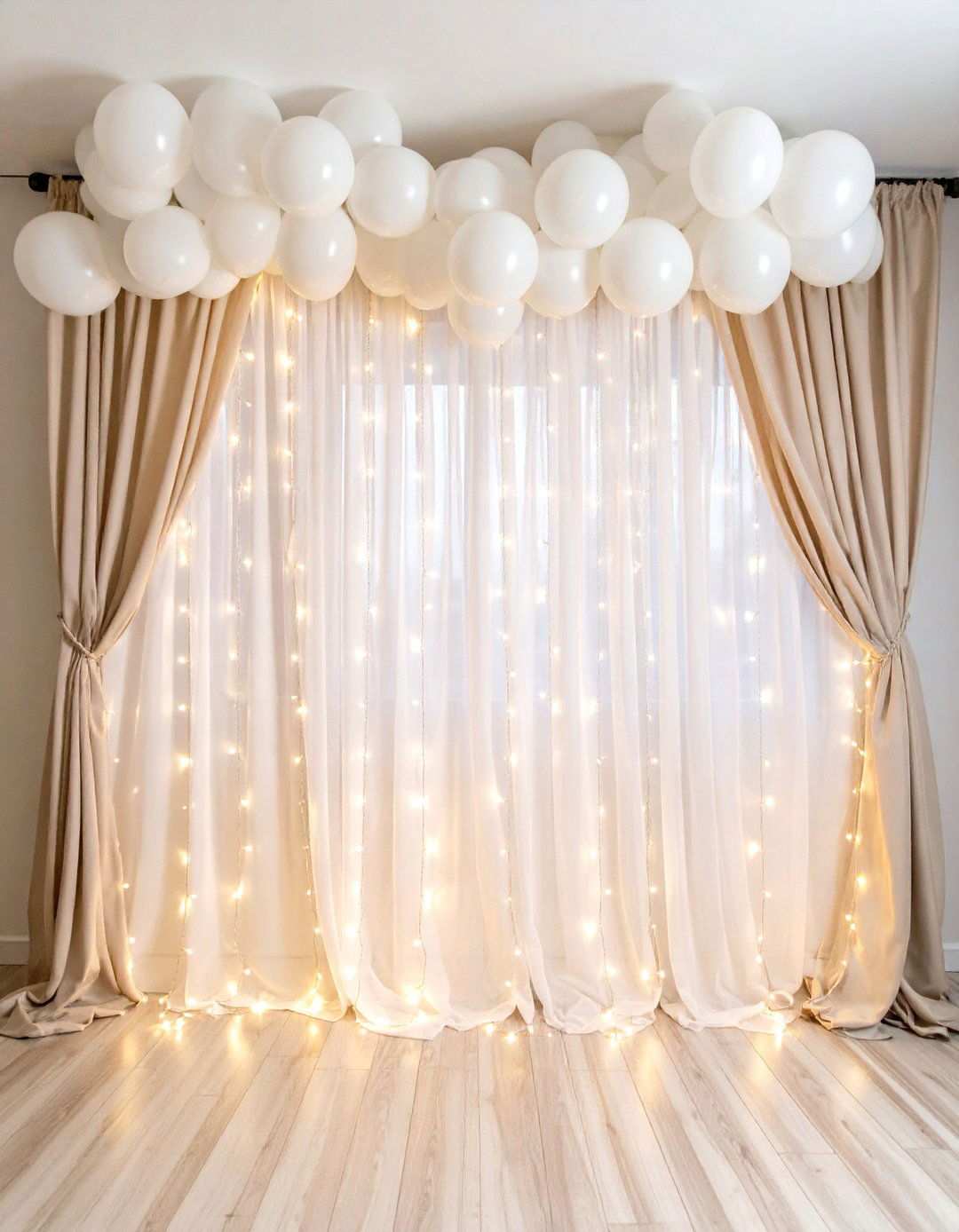 Birthday Party String Light Curtain Displays - 20 Birthday Decoration Ideas