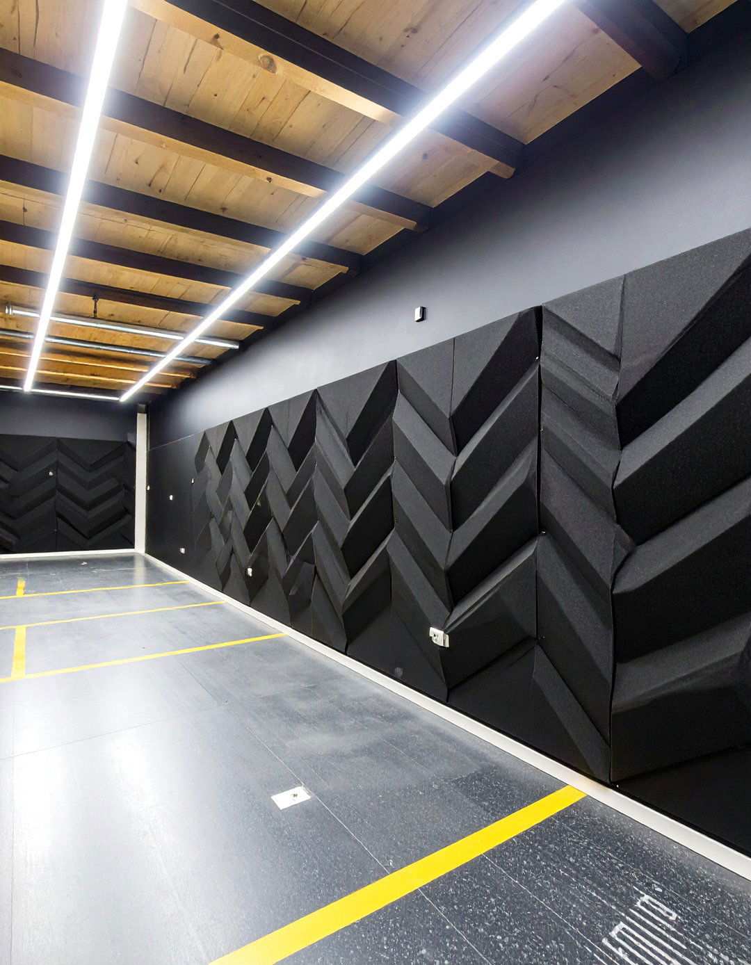 Black Acoustic Panels for Noise Controlled Projects - 20 Black Garage Ideas