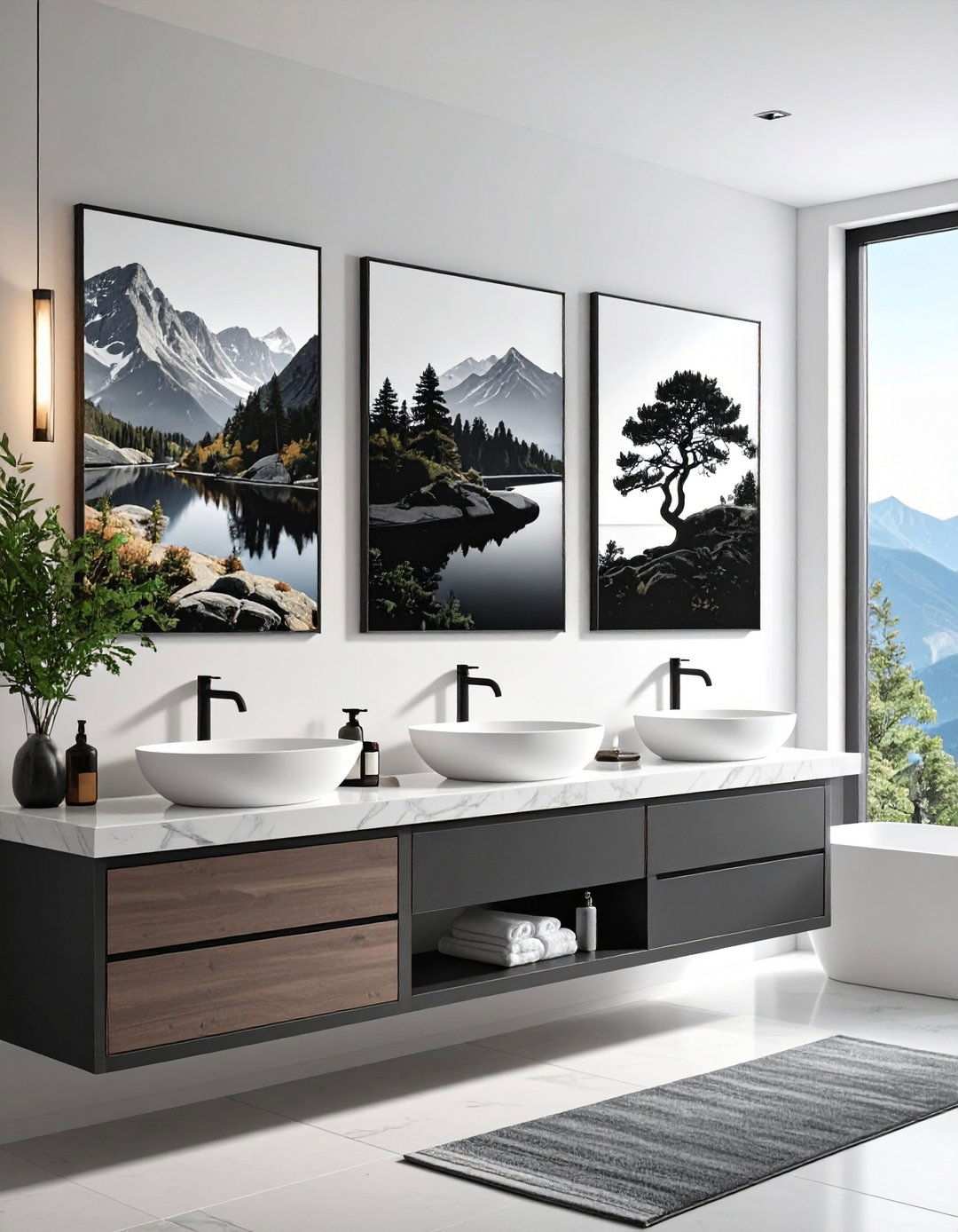 Black and White Photography for Timeless Elegance - 20 Bathroom Art Ideas