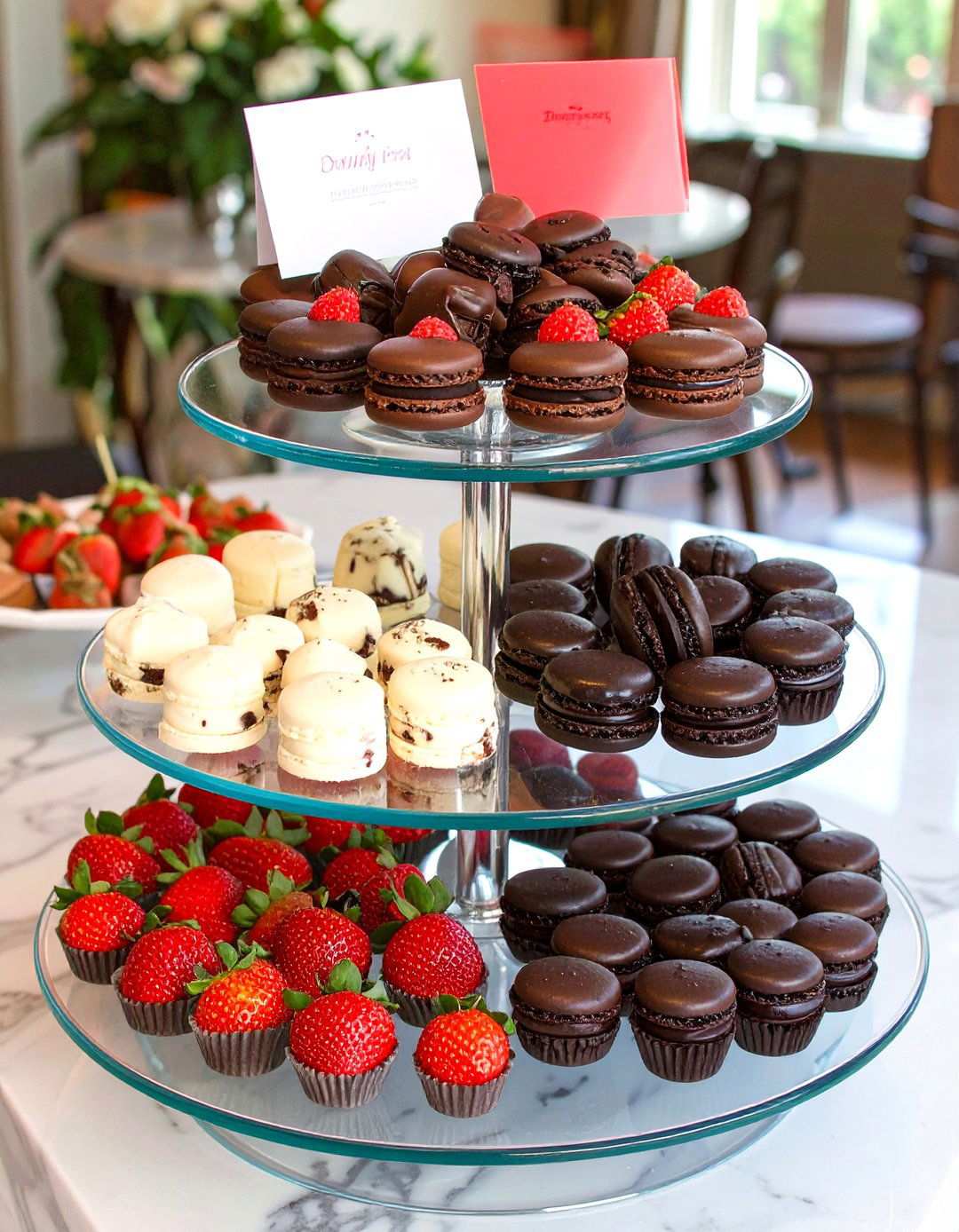 Black and White Wedding Dessert Bar of Two Tone Treats - 20 Black and White Wedding Ideas