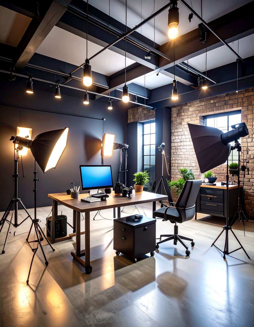 Black Basement Photography Studio - 20 black basement ideas