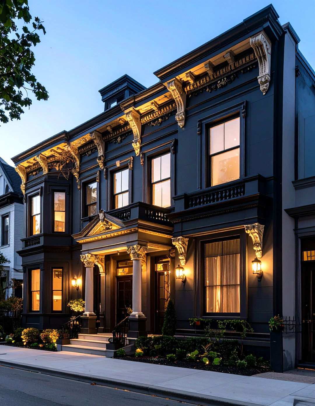 Black Exteriors that Highlight Architectural Details - 20 Black House Exteriors & Paint Colors