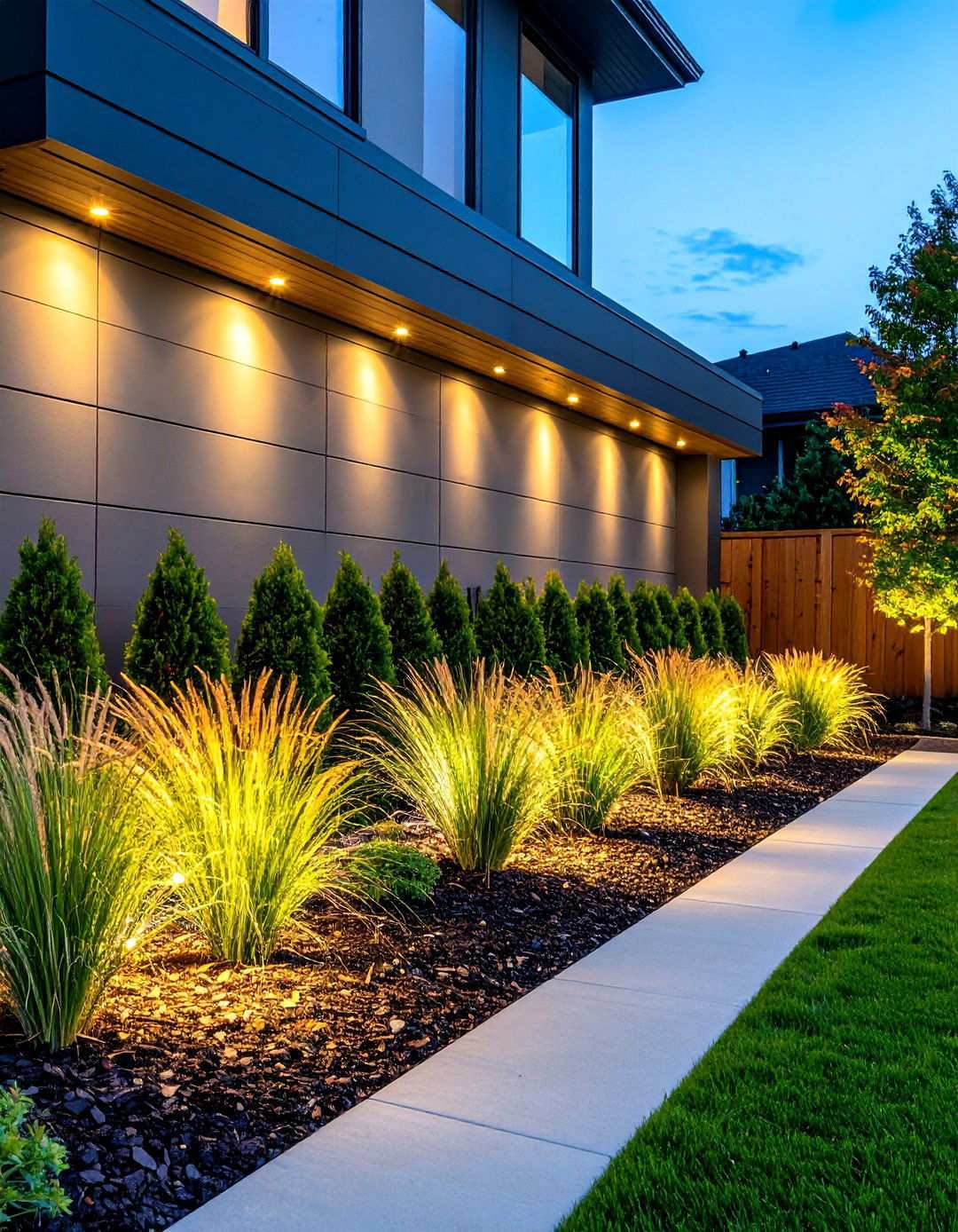 Black Faades Embraced by Lush Greenery - 20 Black House Exteriors & Paint Colors