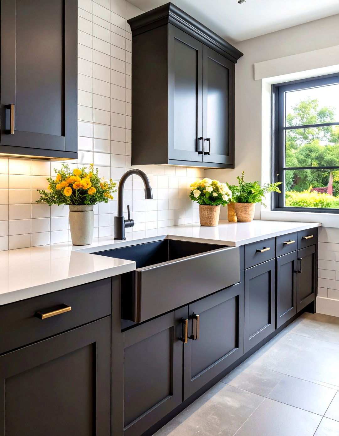 Black Laundry Room Sink and Plumbing Features - 20 black laundry room ideas