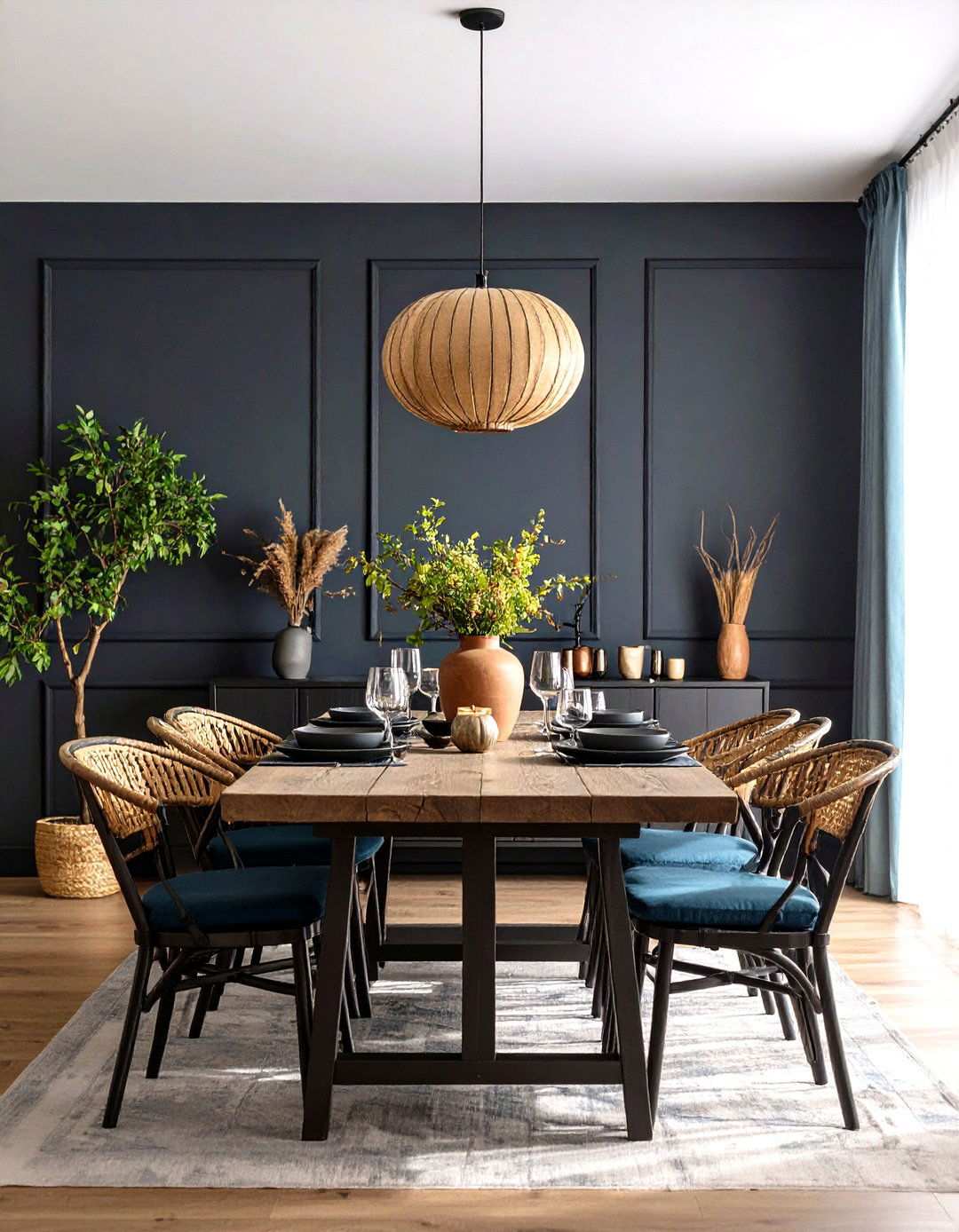 Black Limewash Black Accent Wall Dining Room - 20 Black Accent Wall Dining Room Ideas