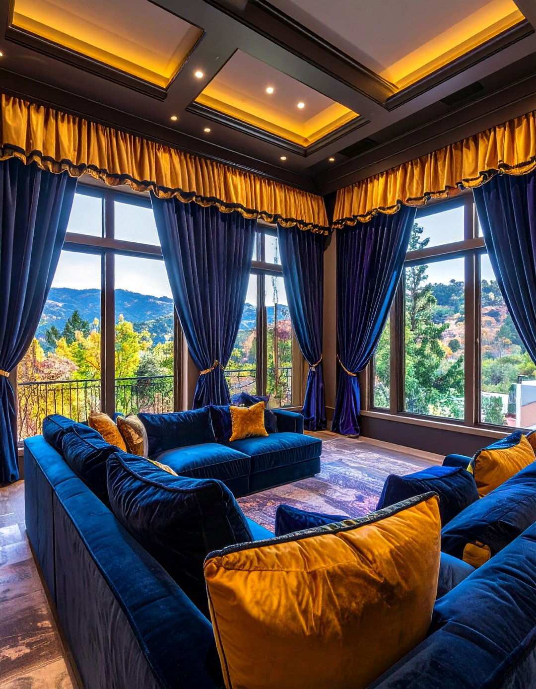 Blackout Curtains and Window Treatments for Light Control - 20 Basement Home Theater Ideas