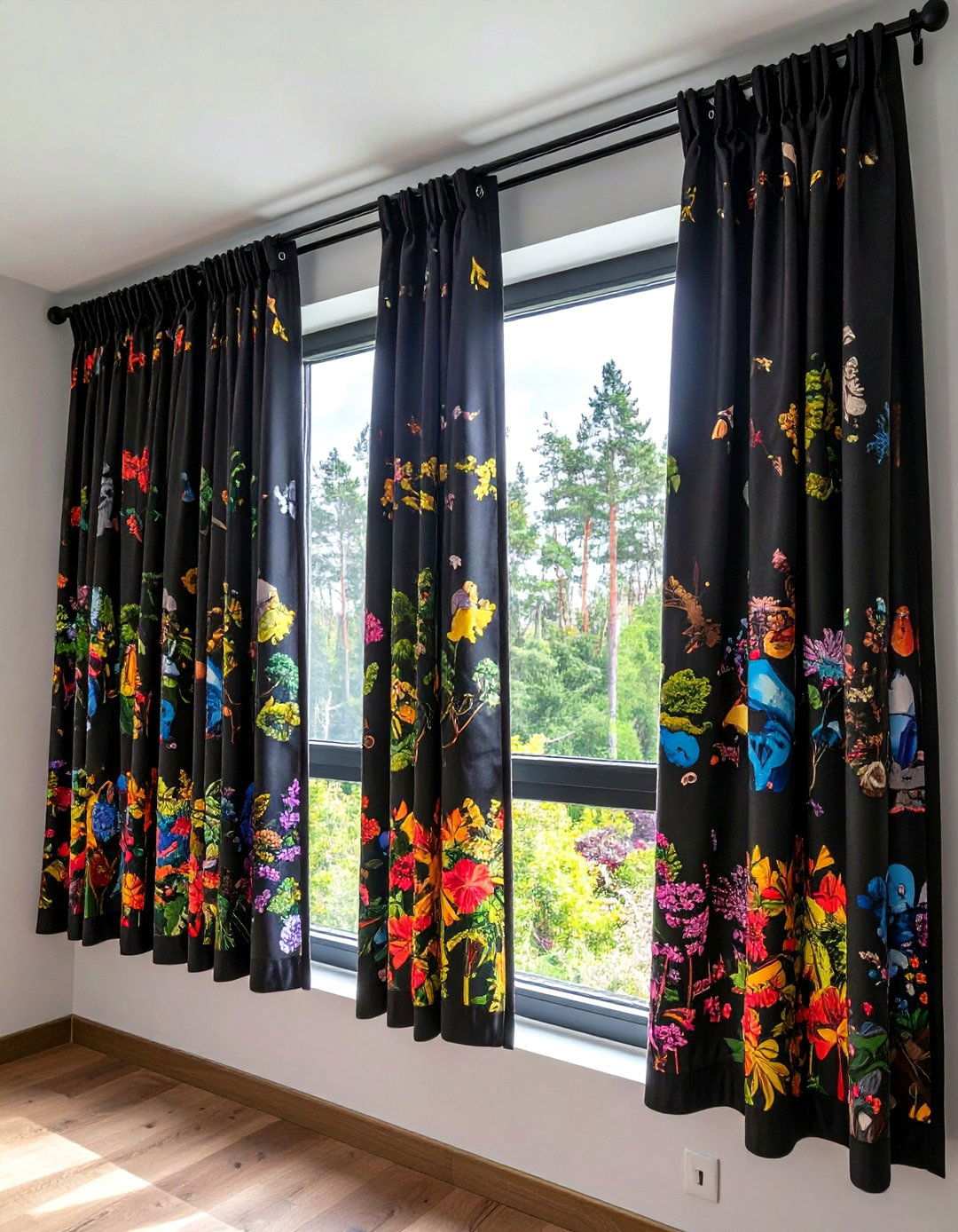 Blackout Curtains Perfect a Light Controlled Black Gaming Room - 20 Black Gaming Room Ideas
