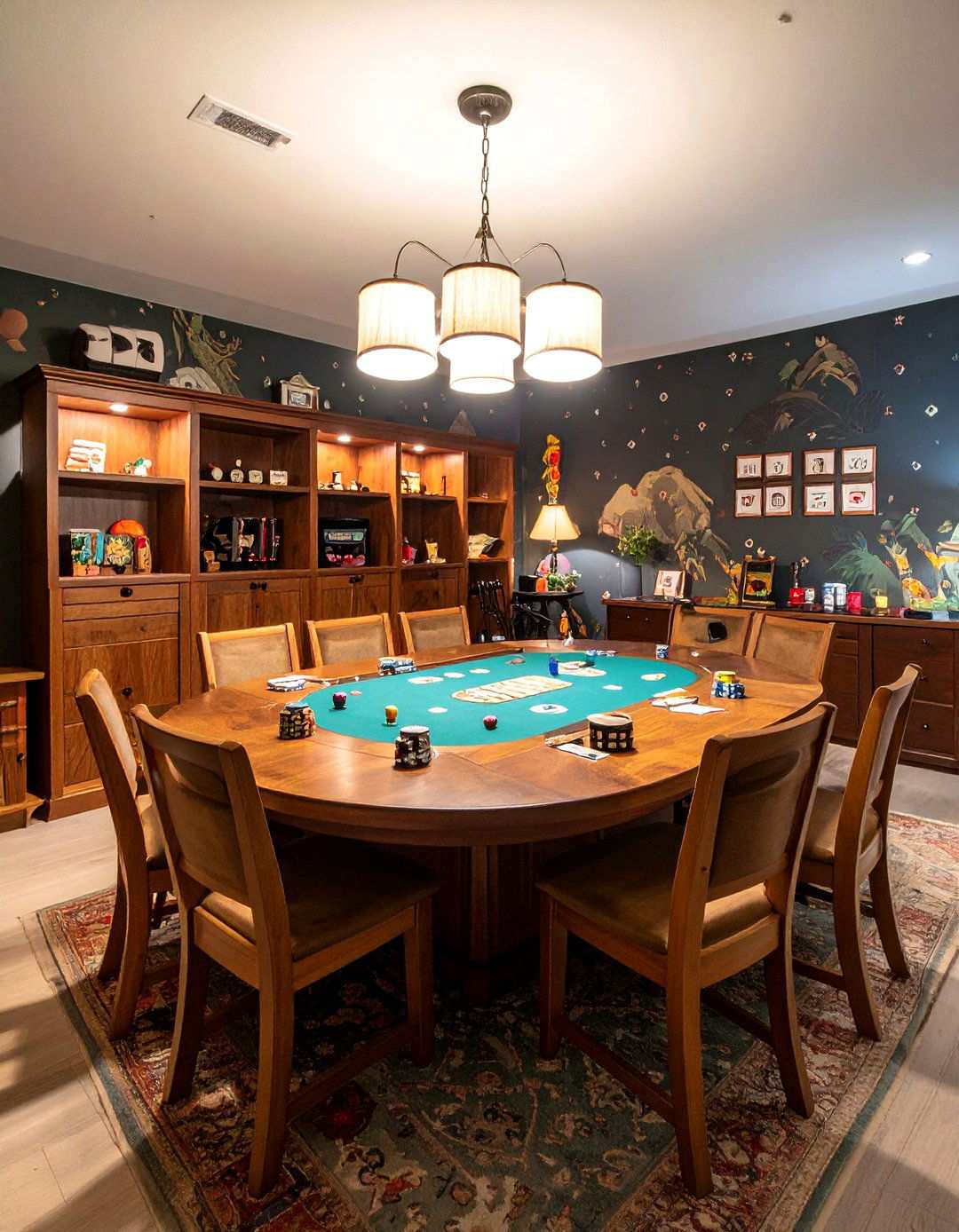 Board Game and Card Table Paradise - 20 Basement Game Room Ideas
