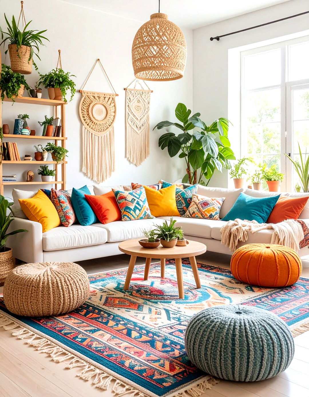 Boho Maximalist Living Room Haven - 20 Aesthetic Living Room Ideas