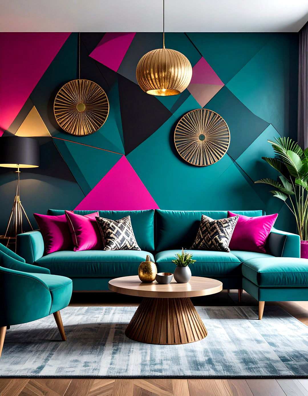 Bold Geometric Pattern Integration for s Design - 20 1990s Interior Design Ideas