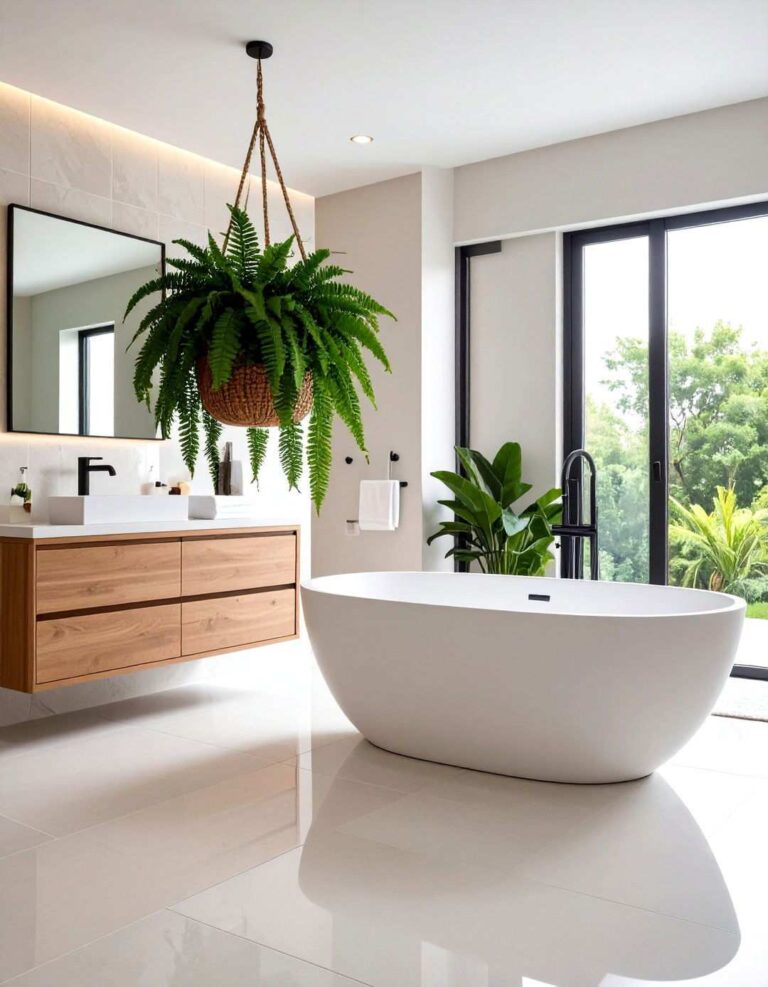 Boston Fern Bathroom Plant for Classic Elegance - 20 Best Plants for Bathroom