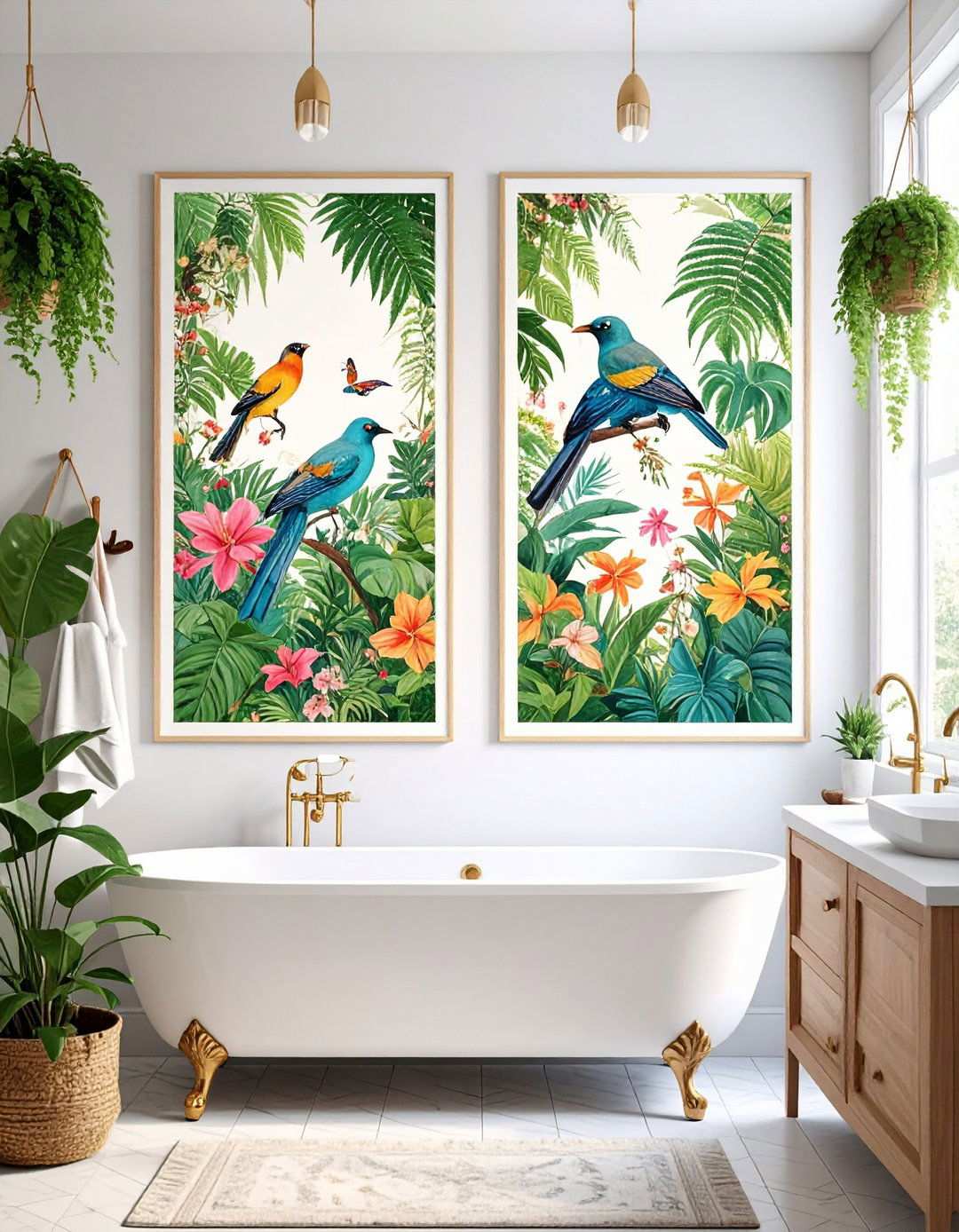 Botanical Print Collections for Spa Like Ambiance - 20 Bathroom Art Ideas