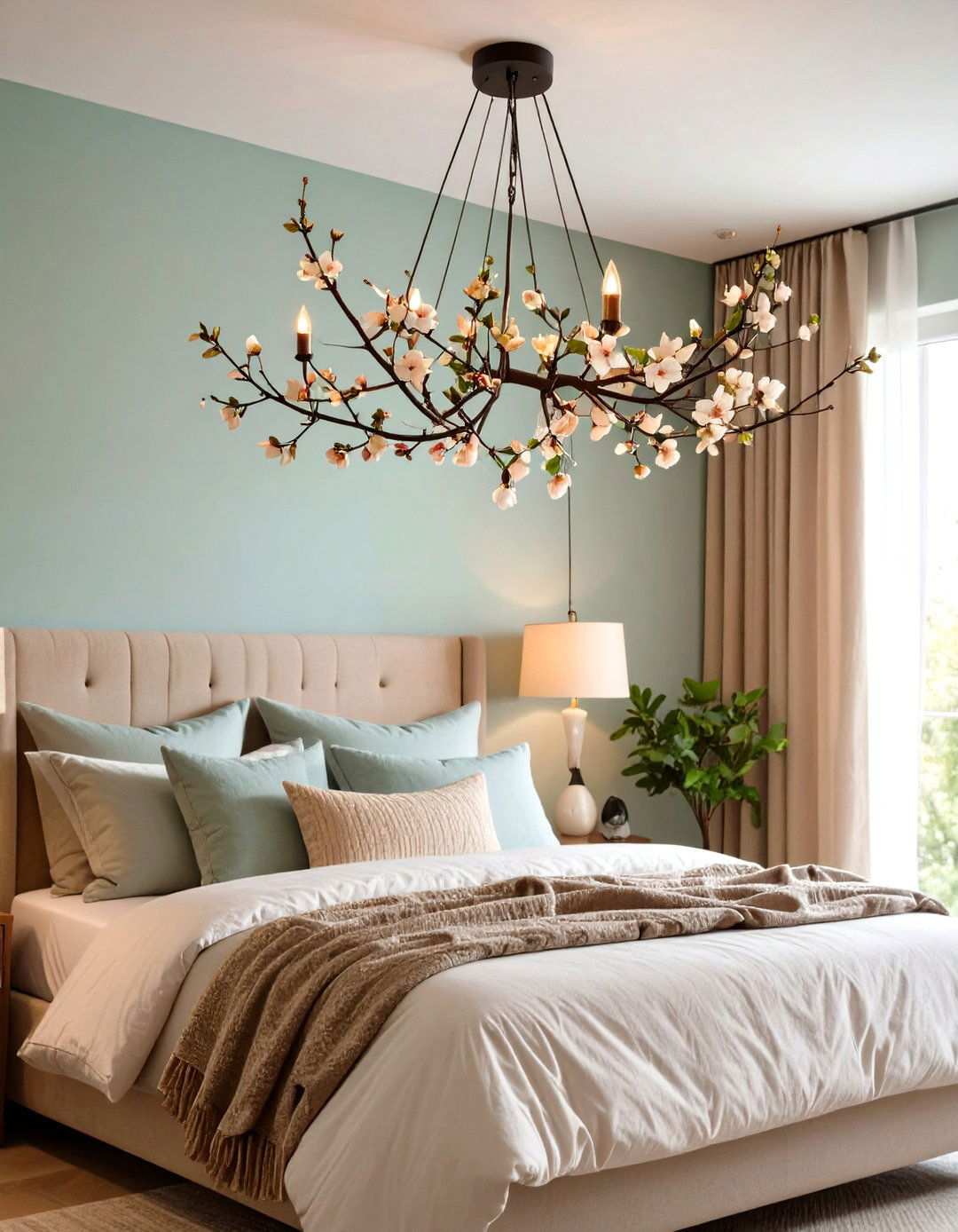 Branch Inspired Chandelier Brings Nature Indoors - 20 Bedroom Chandelier Ideas
