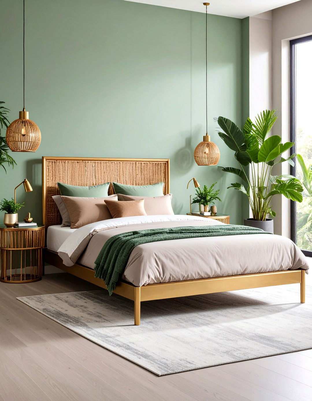 Brass and Metallic Bedroom Accents - 20 80s Bedroom Ideas