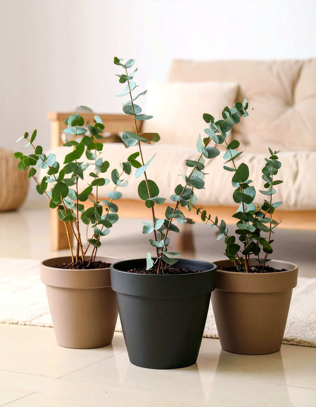 Bring Nature Inside with Beige Botanicals - 20 Black and Beige Living Room Ideas