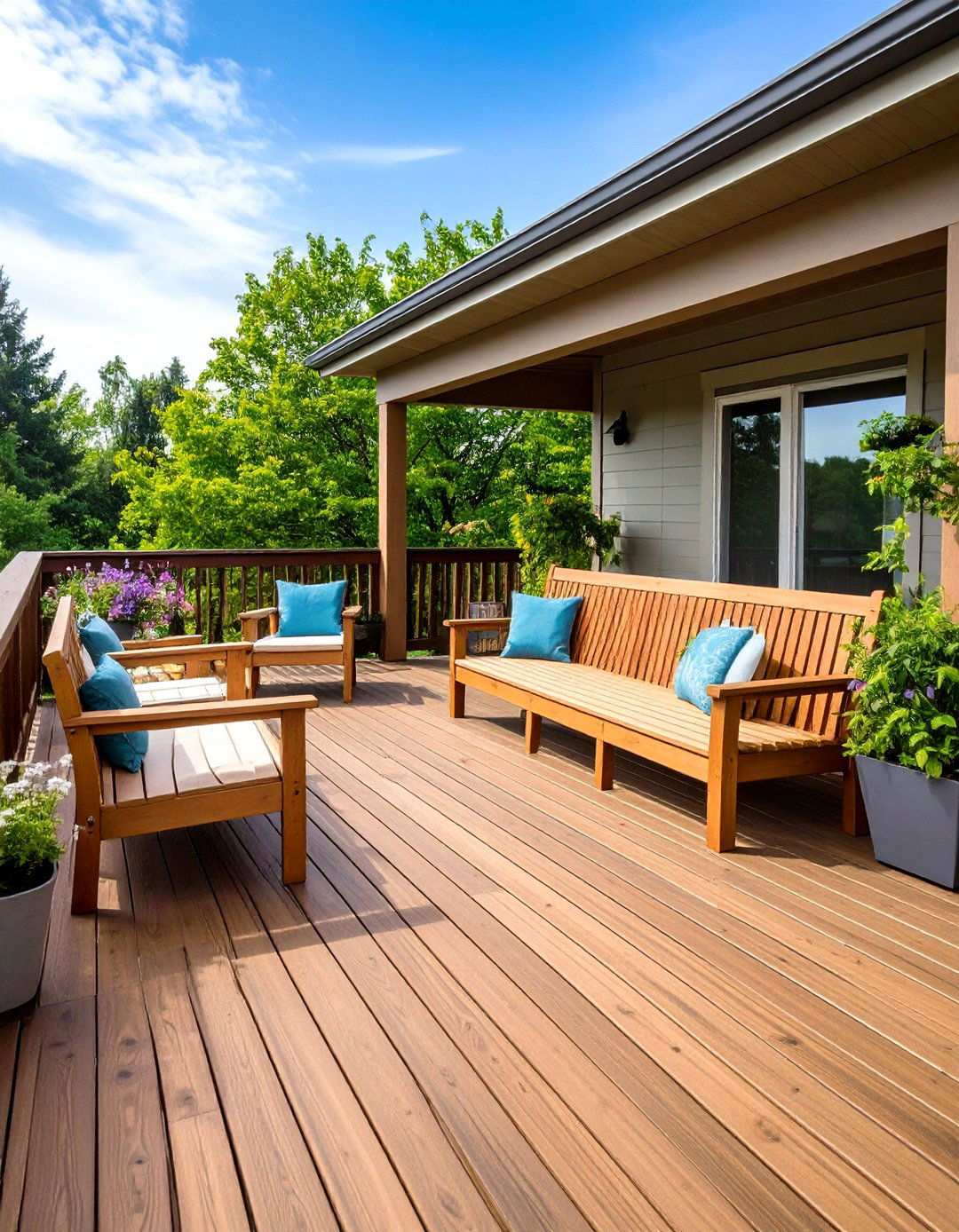 Built In Seating Deck with Storage Solutions - 20 2nd Floor Deck Ideas