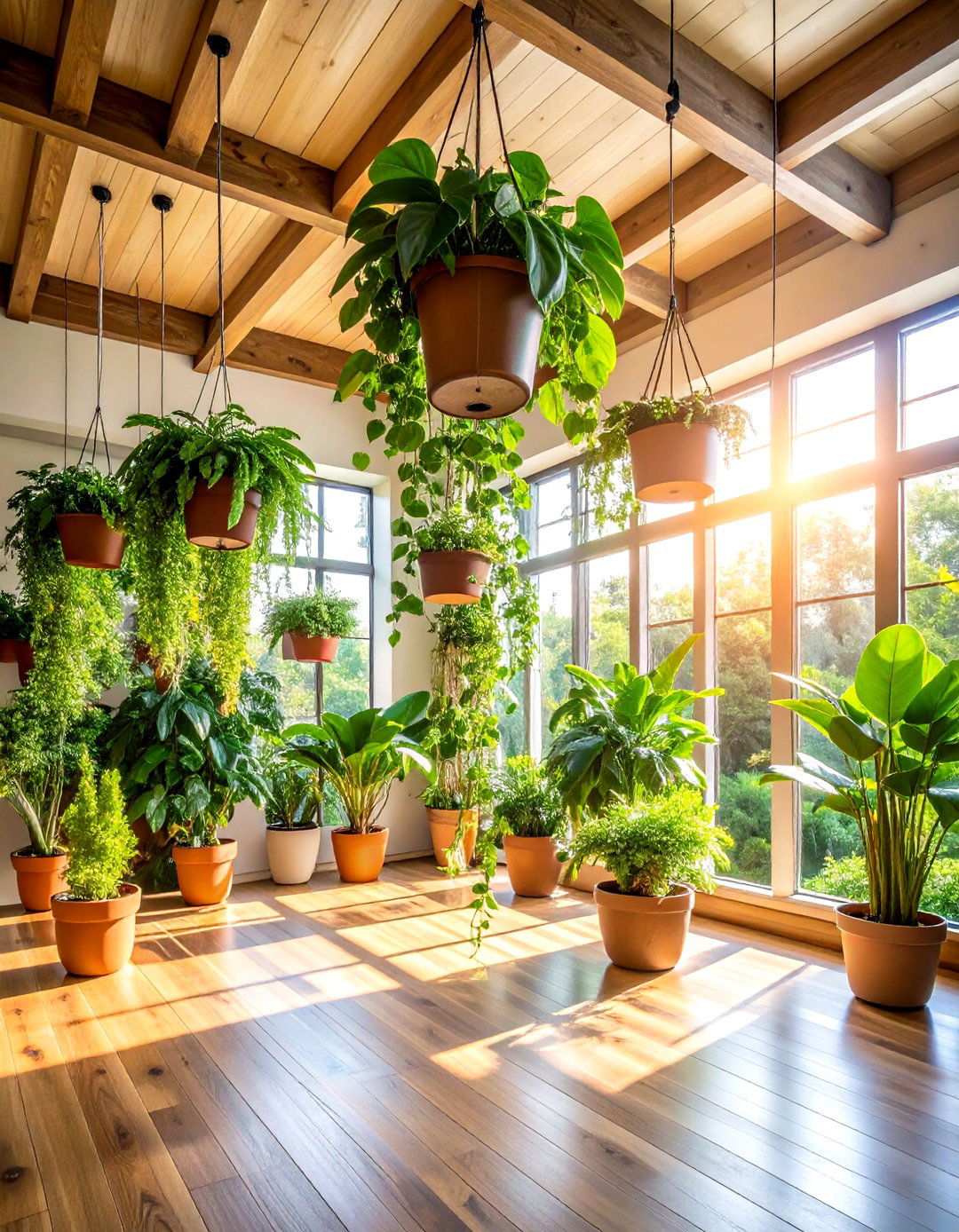 Ceiling Hanging Plant Garden Displays for Decorating With Plants - 20 Ways Decorating With Plants