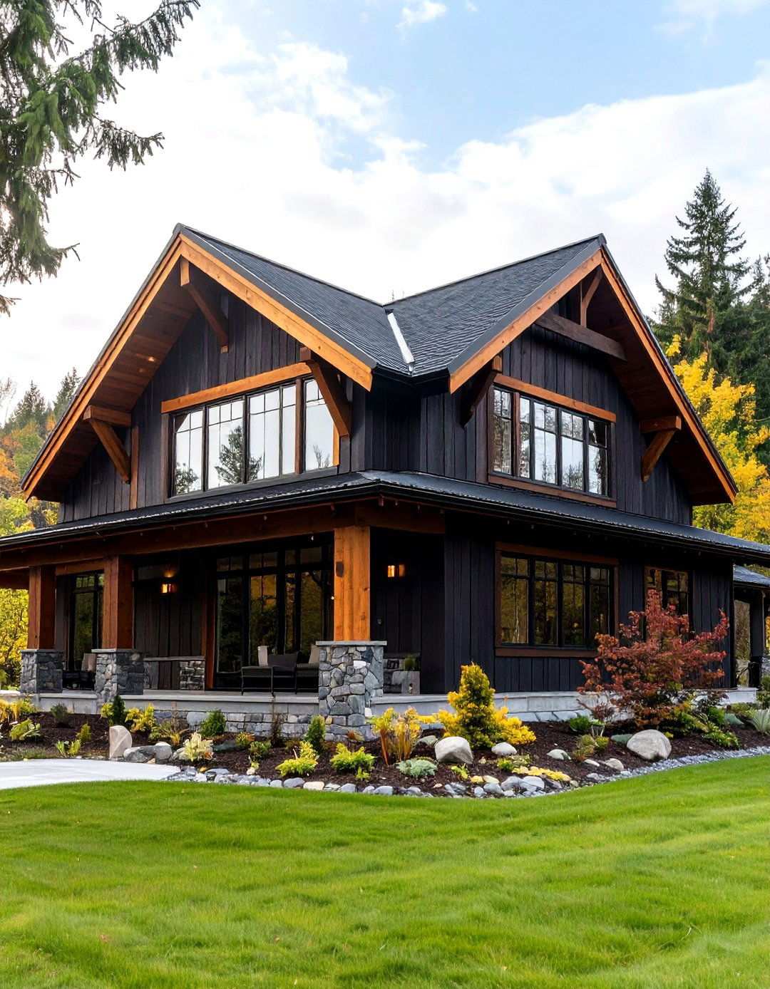 Charred Wood Barn House Armor - 20 Barn House Exterior Ideas