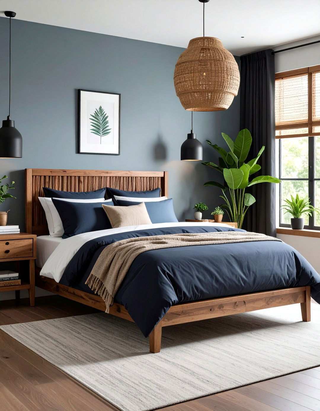 Choose Eco Friendly High Contrast Materials - 20 Black and White Bedroom Ideas