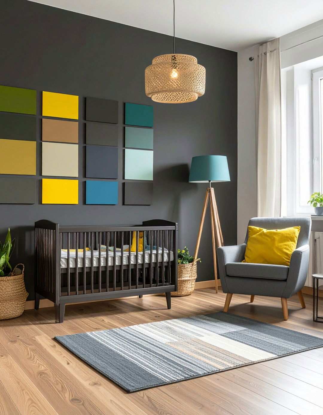 Choosing Matte vs Satin Black Finishes in the Nursery - 20 Black Nursery Ideas