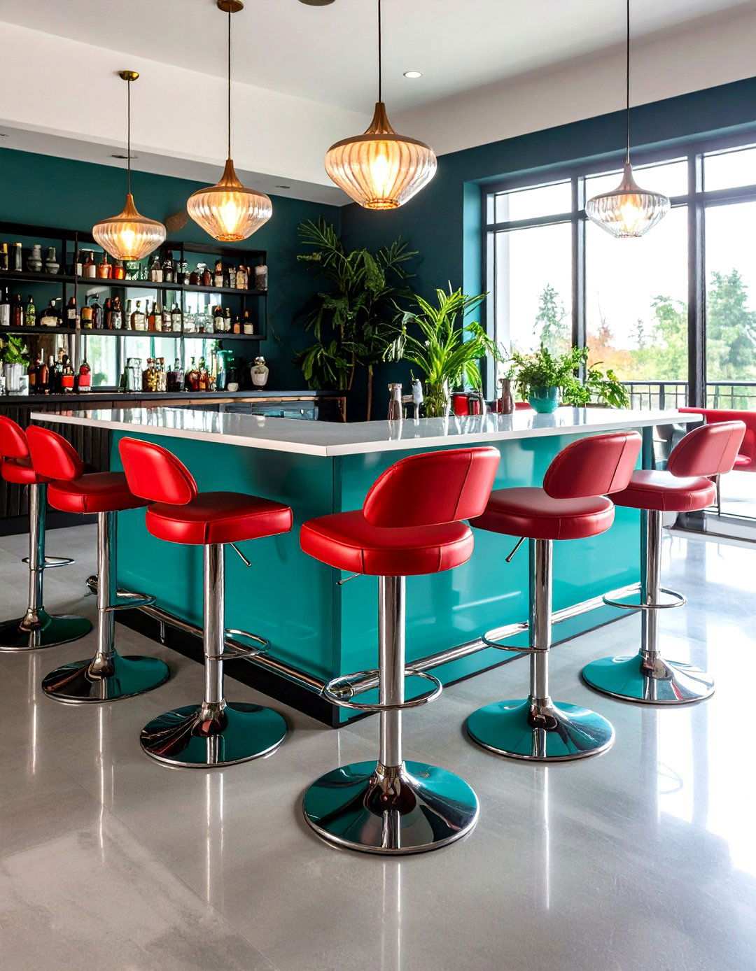 Chrome Bar Stools and Seating - 20 1950s Kitchen Ideas