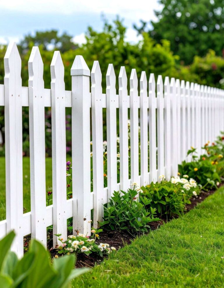Classic Picket Fence - 20 Vegetable Garden Fence Ideas