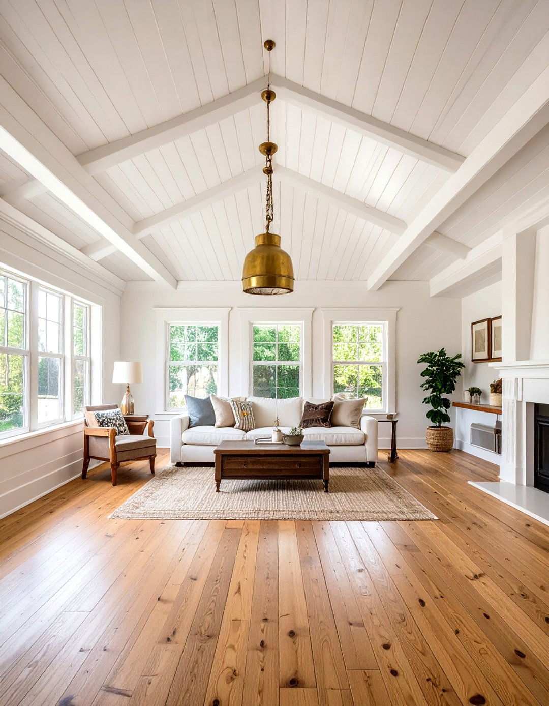 Classic White Beadboard Ceiling for Cottage Brightness - 20 Beadboard Ceiling Design Ideas