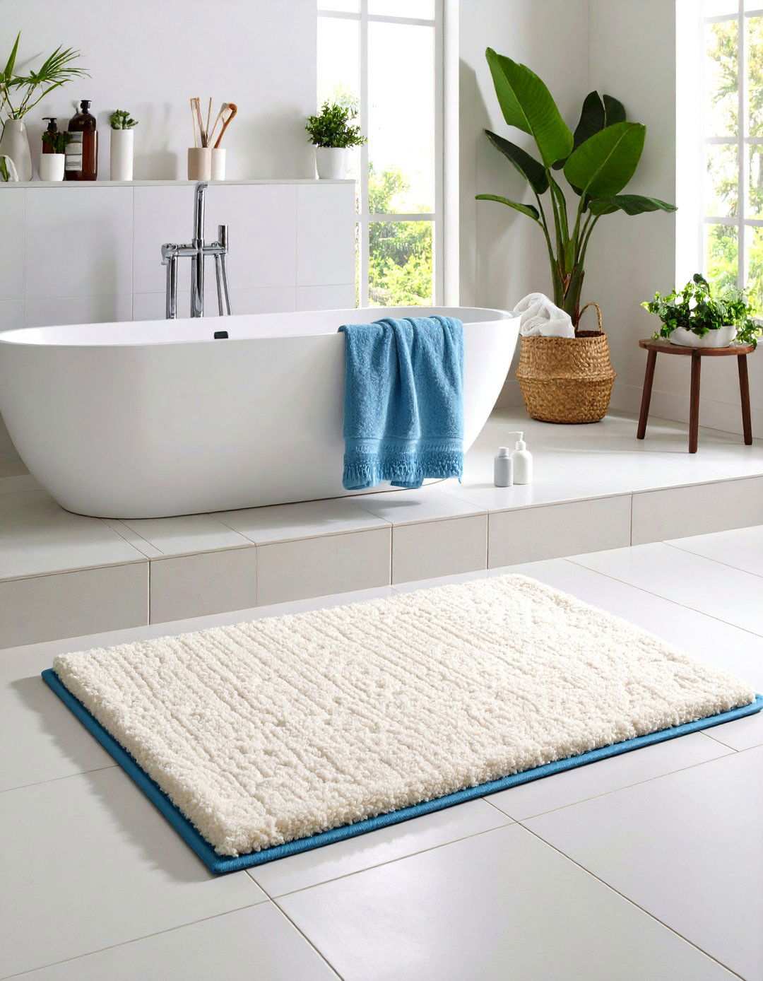 Cloud Soft Microfiber Bathroom Rug - 20 Bathroom Rug Ideas