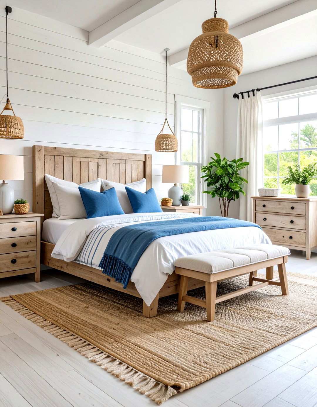 Coastal Farmhouse Bedroom Design - 20 Bedroom Design Ideas