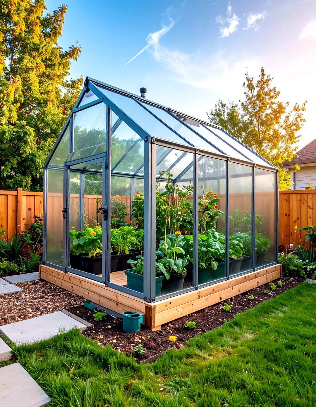 Collapsible Corner Greenhouse Structure - 20 Corner Greenhouse Ideas