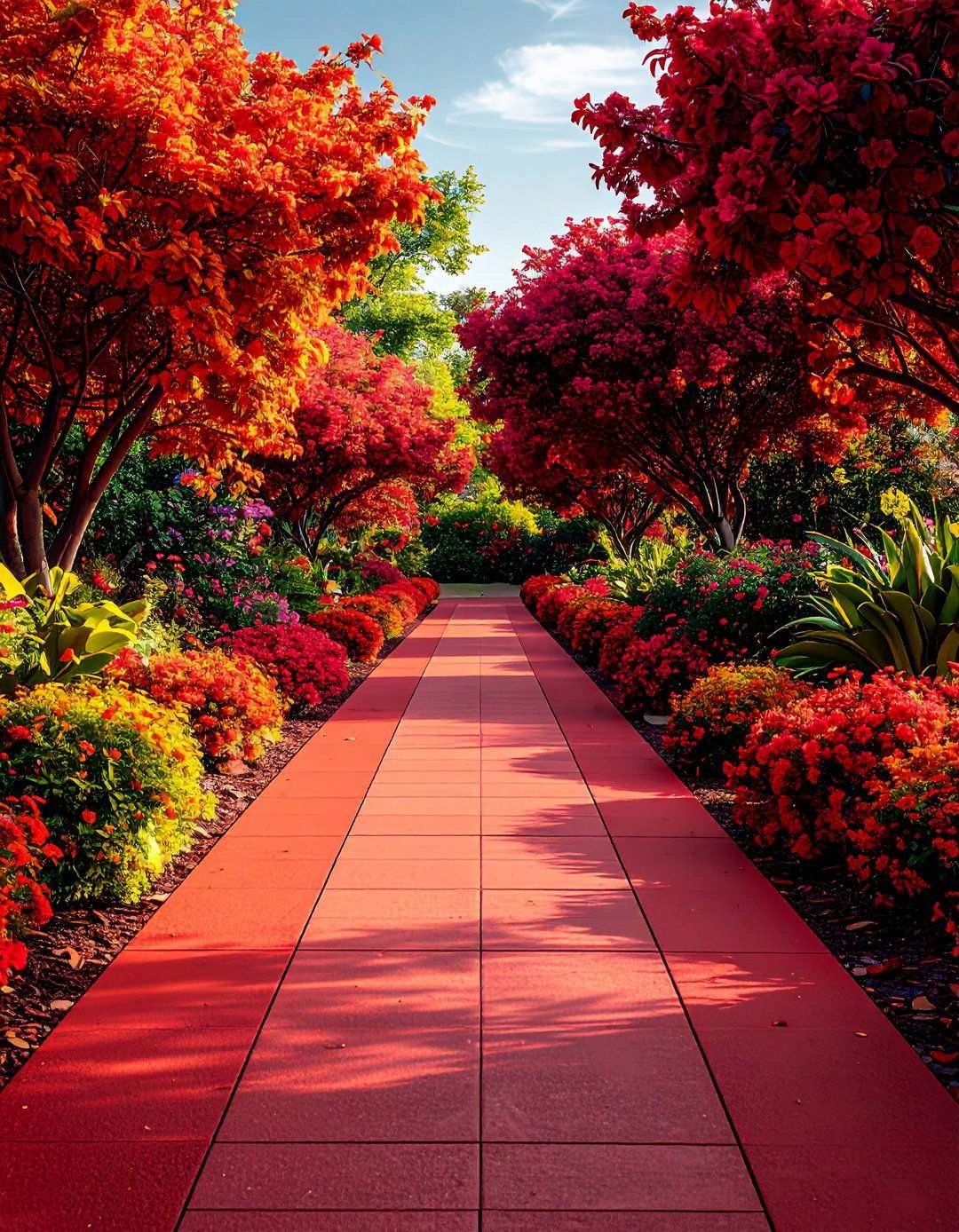 Colored Asphalt Walkways for Custom Appeal - 20 Asphalt Walkway Ideas