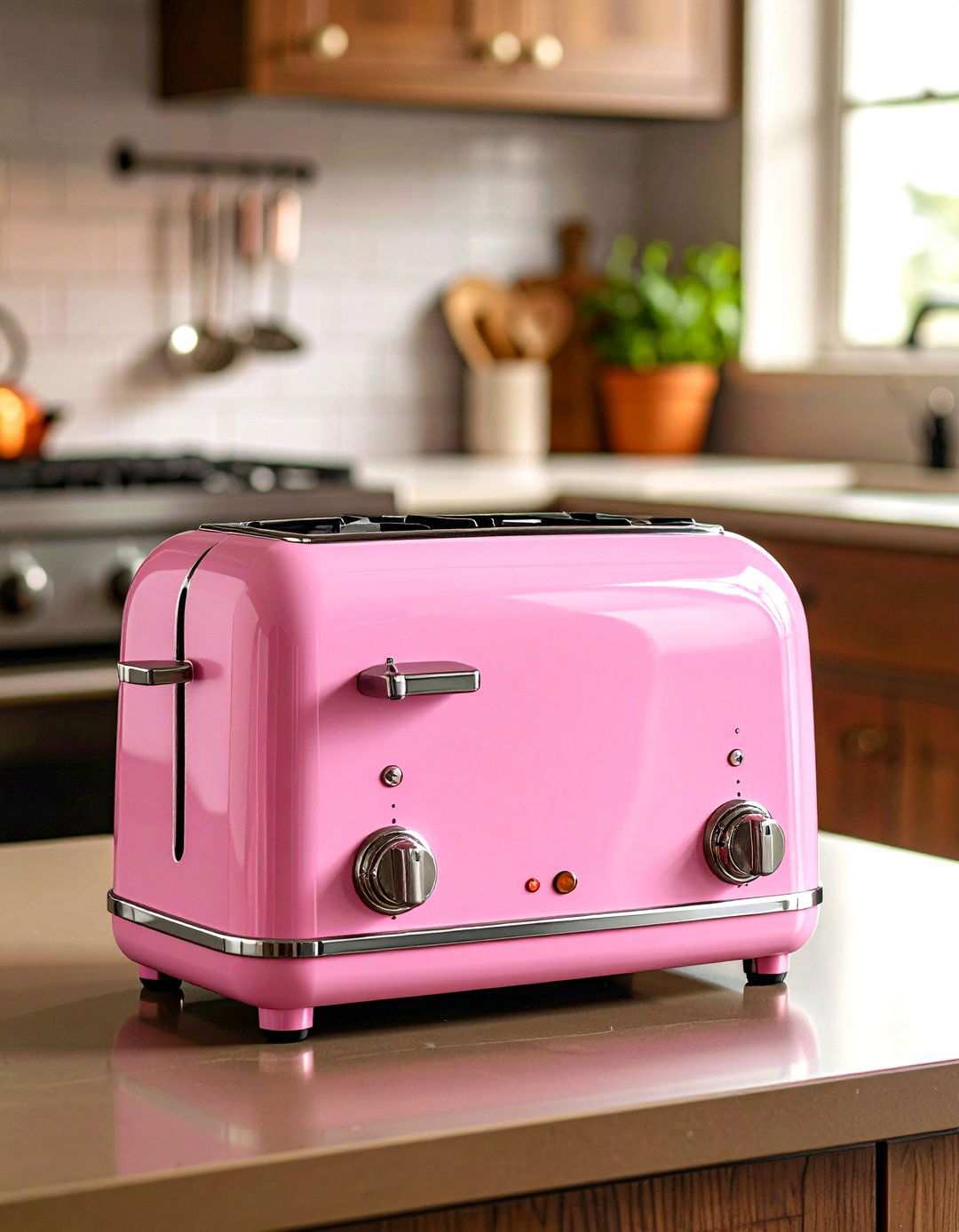 Colorful Appliance Statement Kitchen - 20 70s Kitchen Ideas