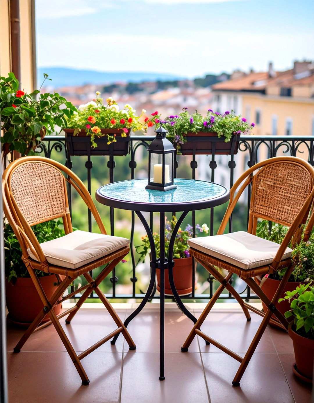 Compact Bistro Dining Setup for Balcony Meals - 20 Balcony Ideas