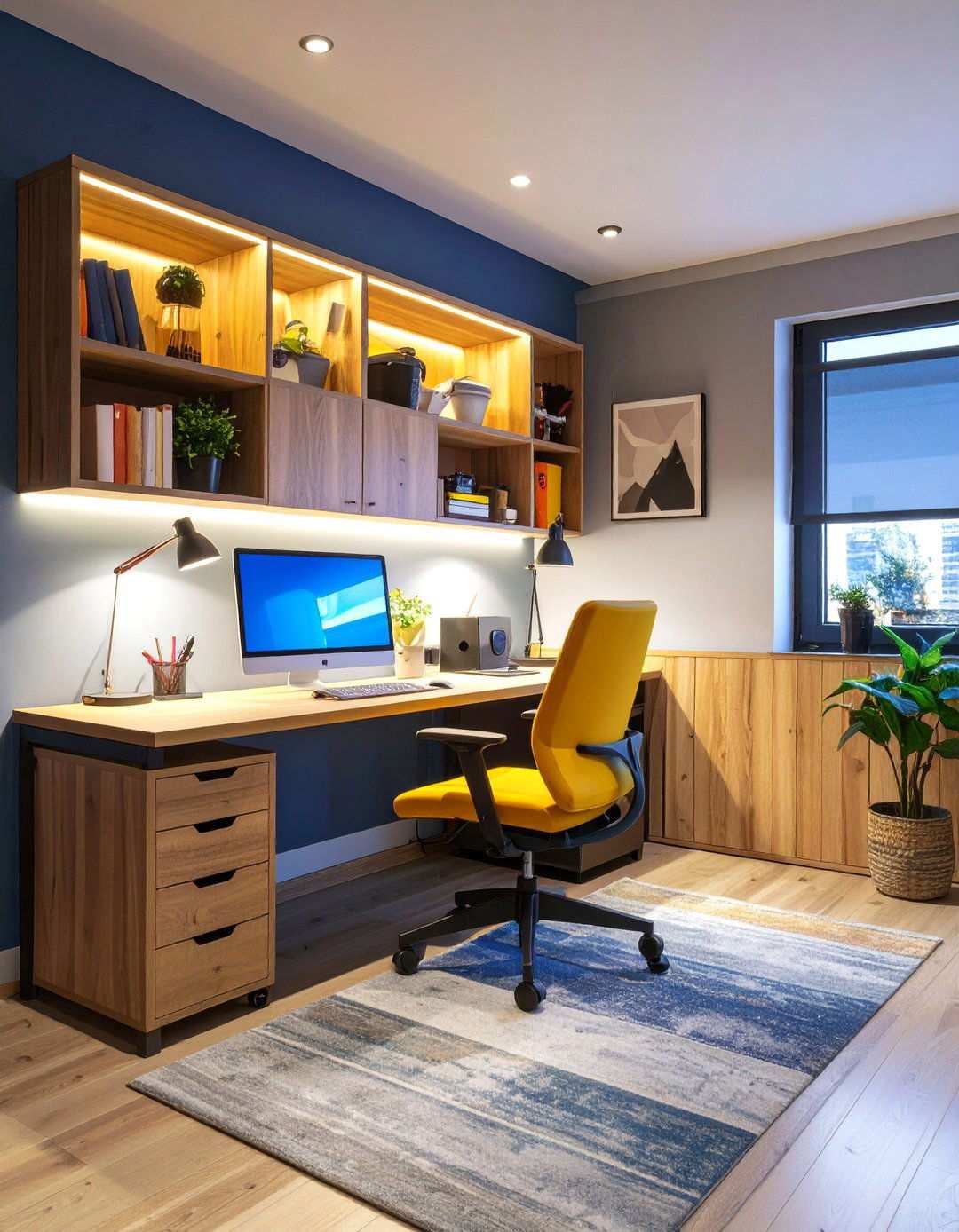 Compact Home Office Furniture Sets - 20 Basement Furniture Ideas