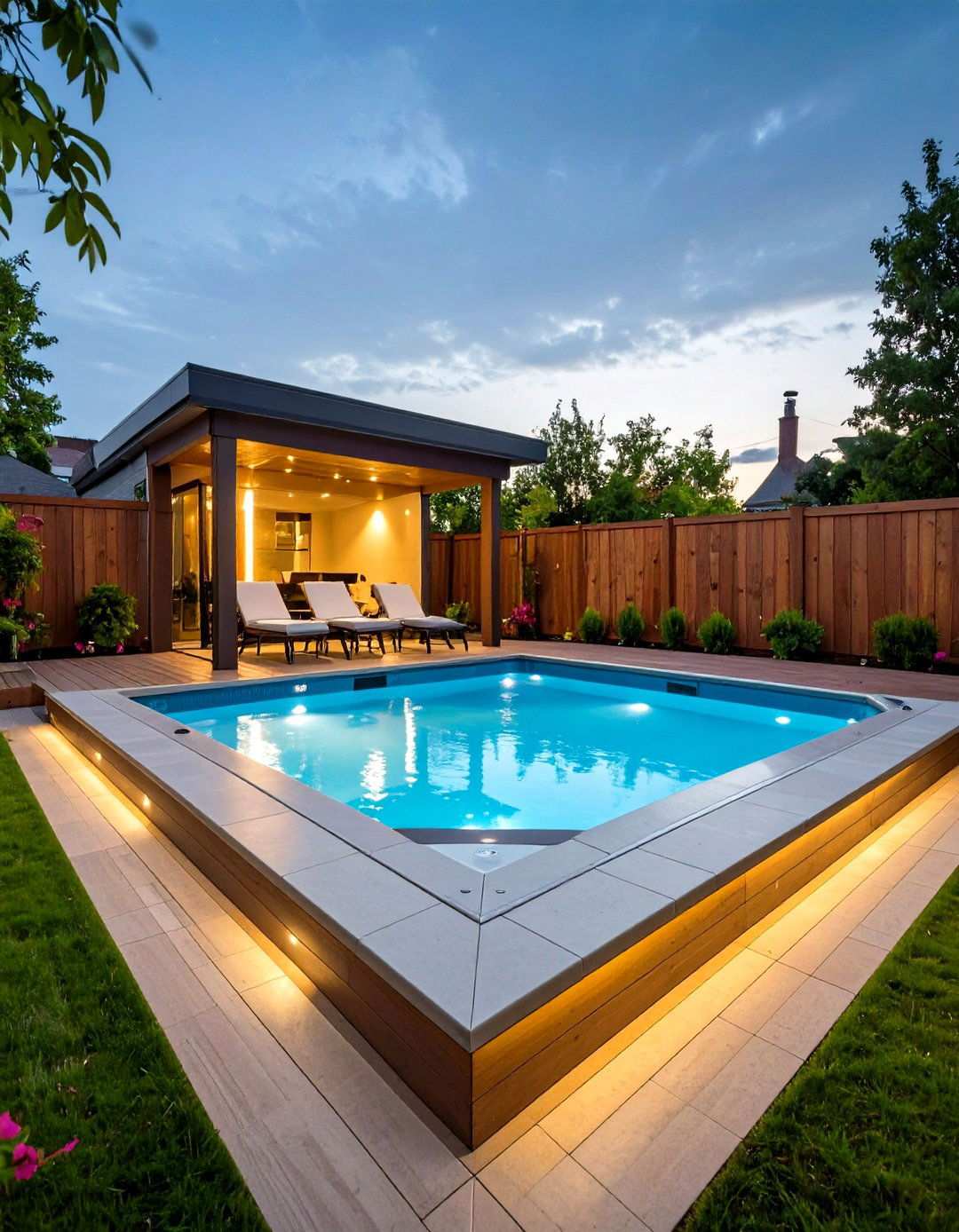 Compact Plunge Pool Paradise - 20 Backyard Pool Ideas