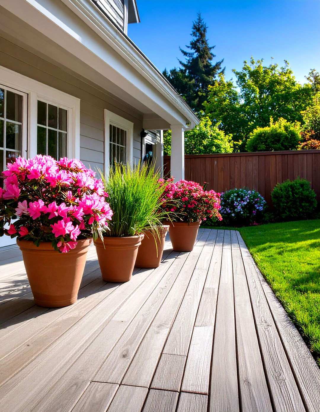 Container Azalea Patio Oasis for Small Spaces - 20 Azalea Garden Ideas