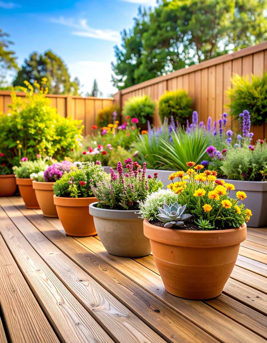 Container Gardens for Versatile Backyard Plantings - 20 Backyard Decor Ideas