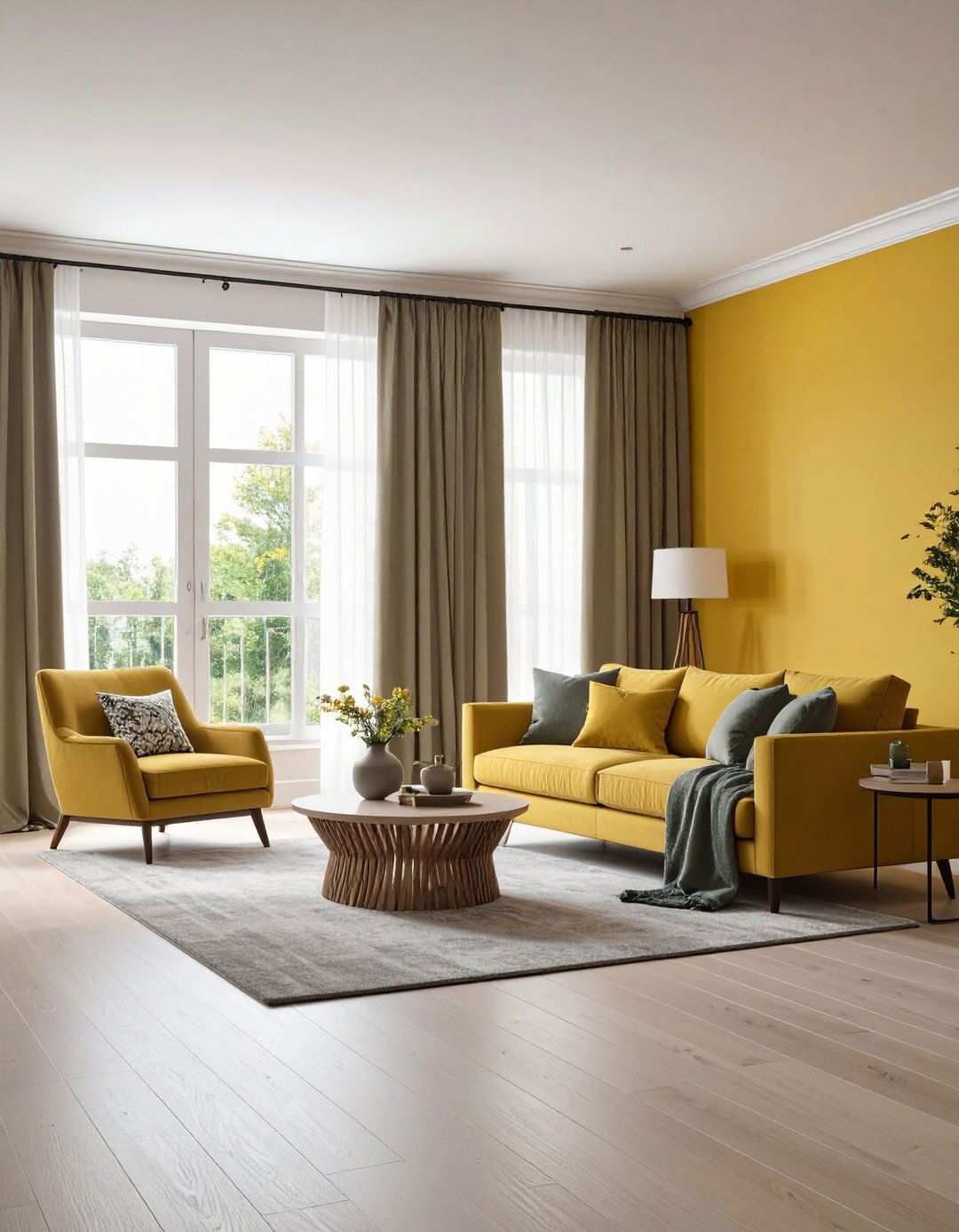 Convivial Yellow Accent Wall - 20 Accent Wall Colors
