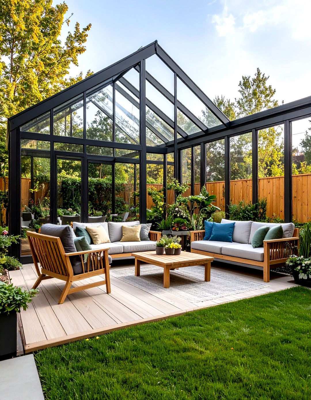 Corner Greenhouse Solarium - 20 Corner Greenhouse Ideas
