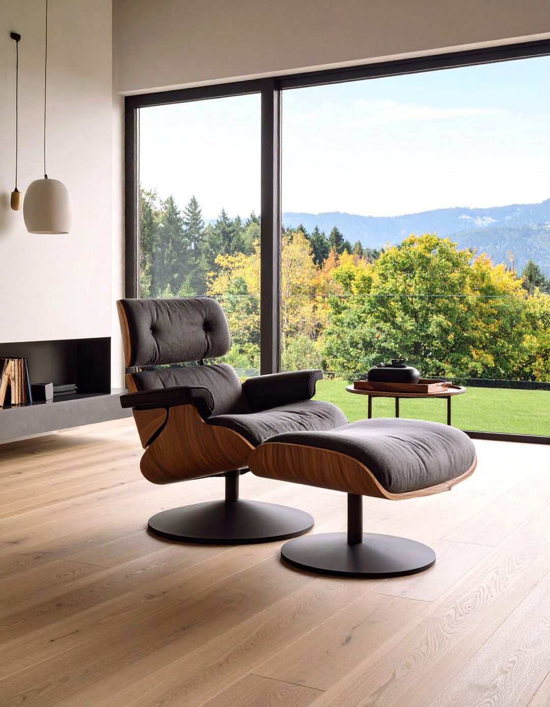 Corner Statement Chair and Side Table - 20 Bedroom Corner Ideas