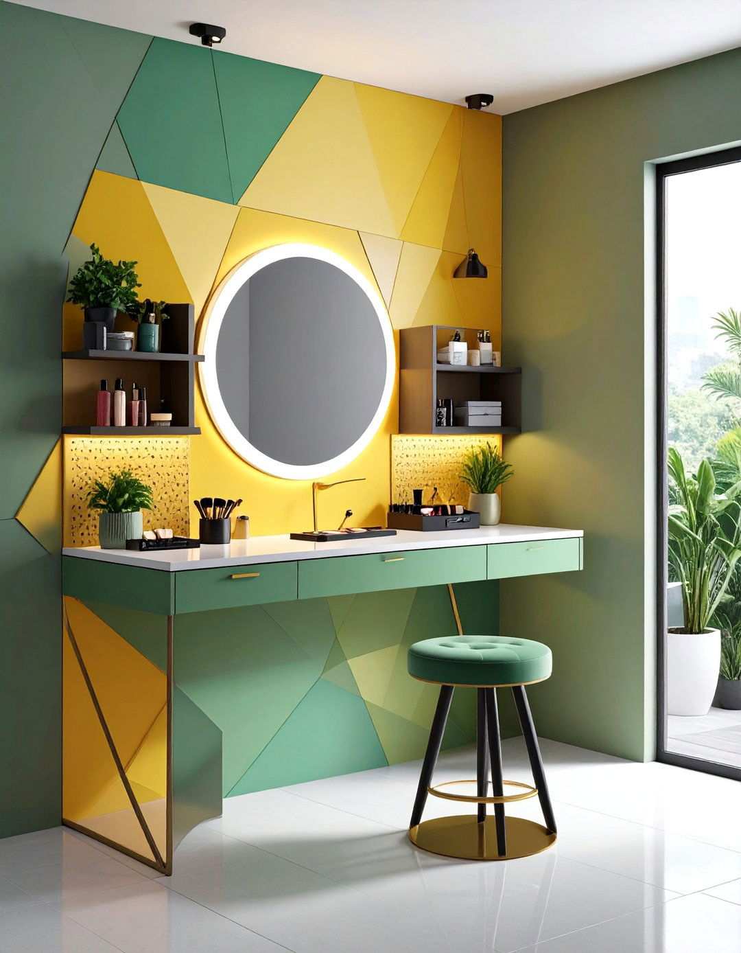 Corner Vanity or Makeup Station - 20 Bedroom Corner Ideas