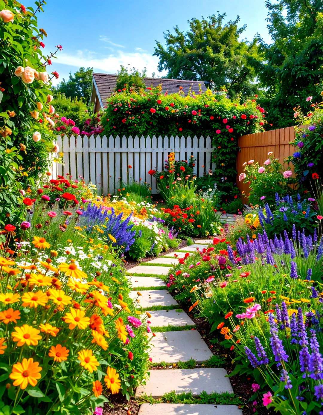 Cottage Style Backyard Flower Gardens - 20 Backyard Ideas