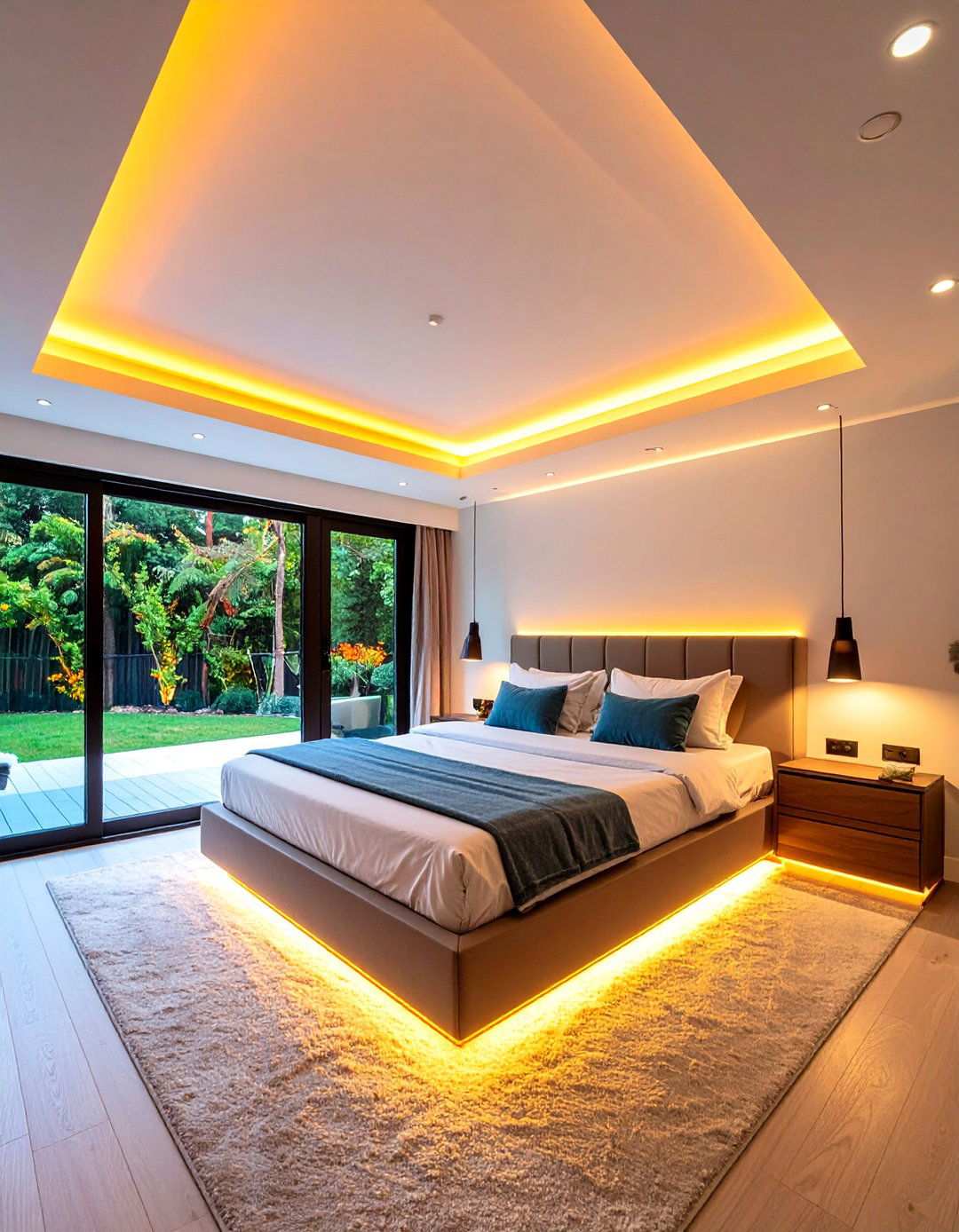 Cove Lit Perimeter Ceiling - 20 Bedroom Ceiling Ideas