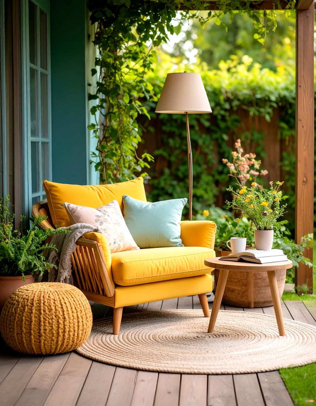 Cozy Back Porch Reading Nook - 20 Back Porch Ideas