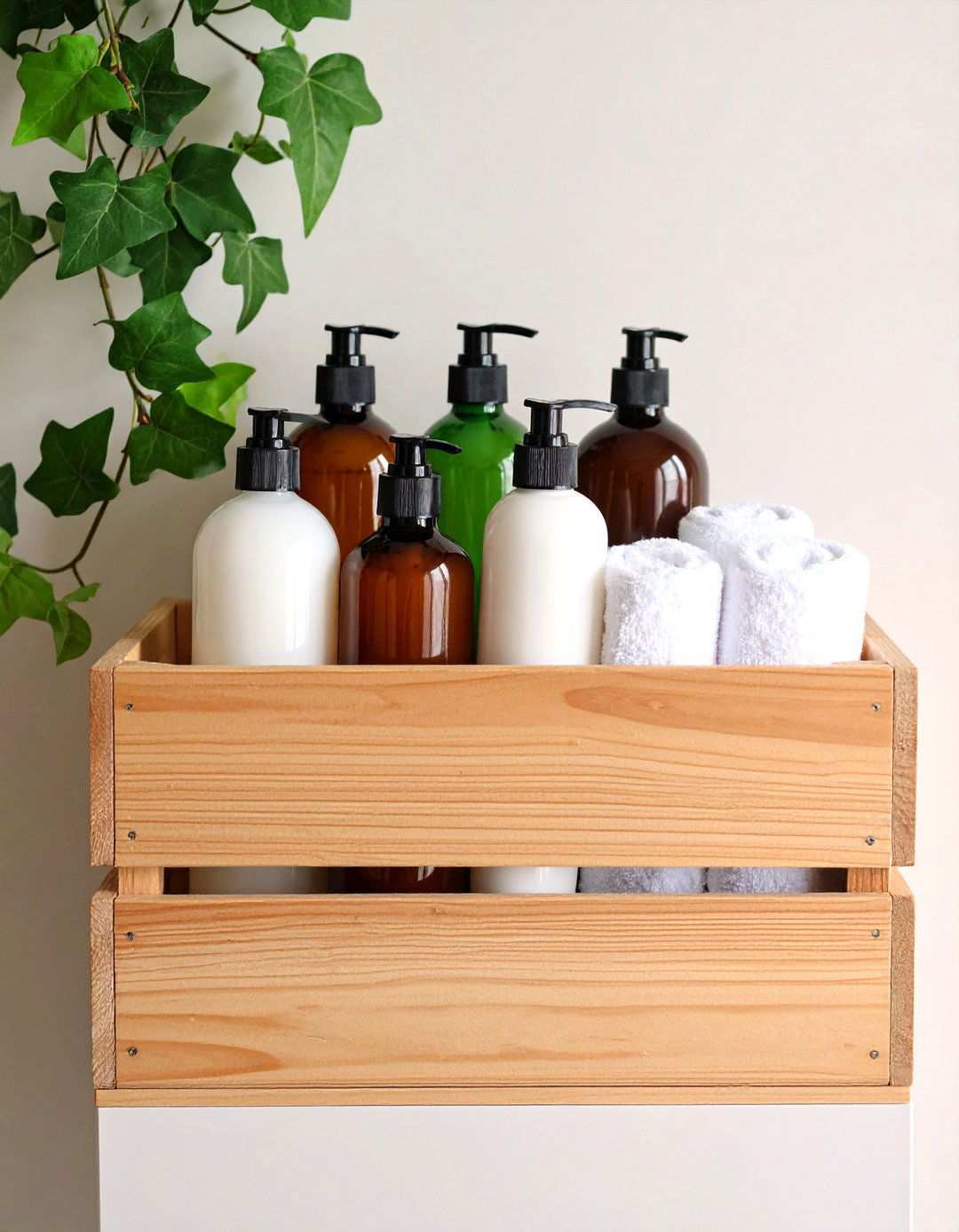 Crate Shelf Bathroom Wall Storage - 20 Bathroom Wall Storage Ideas