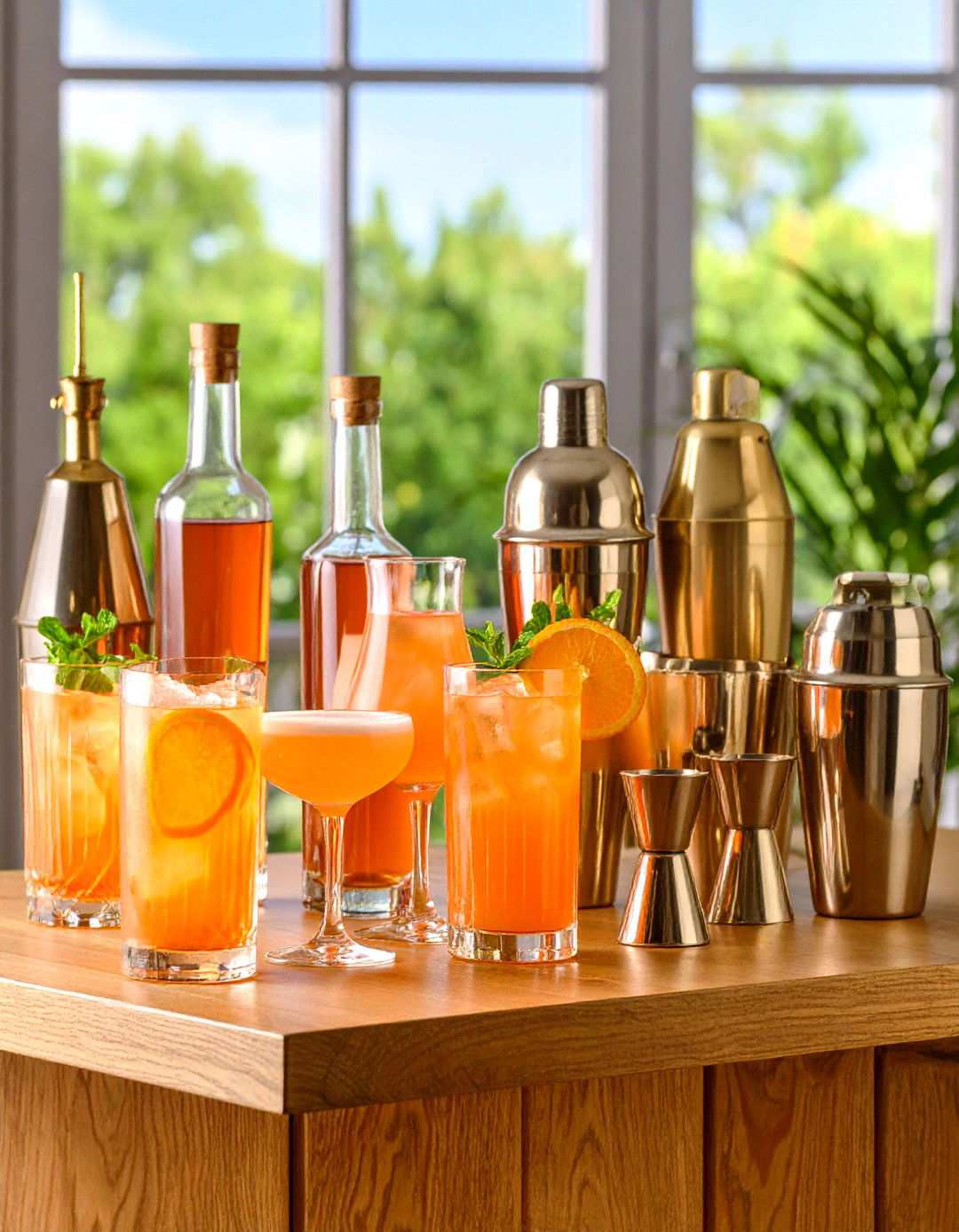 Create a st Anniversary Brass Cocktail Experience - 20 21th Wedding Anniversary Ideas